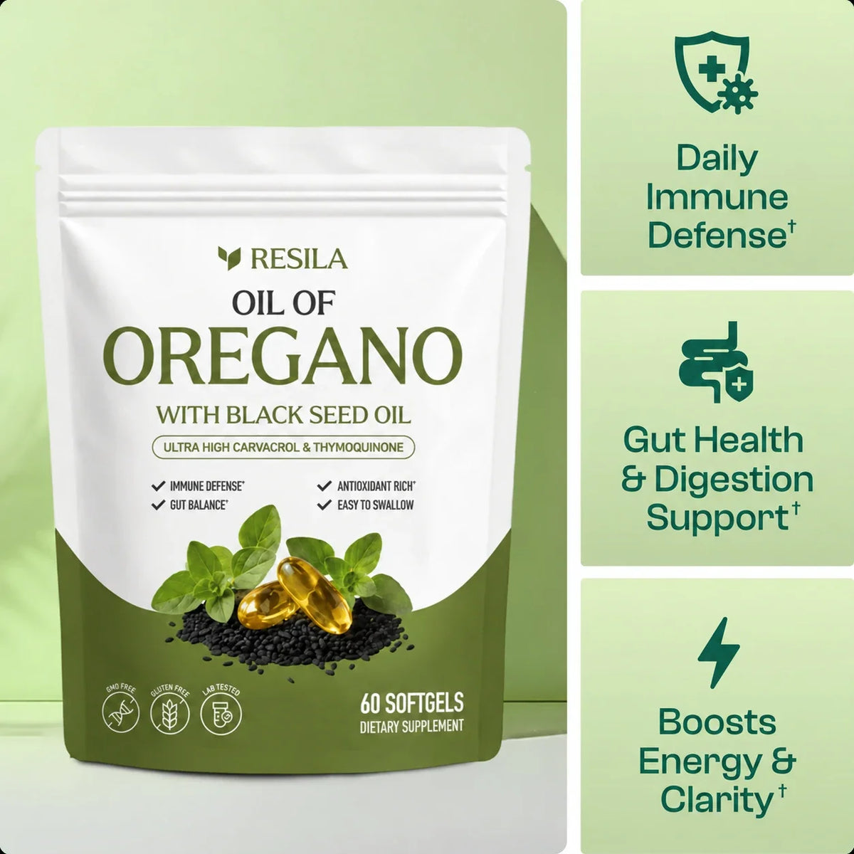 Resila® Oil Of Oregano Softgels